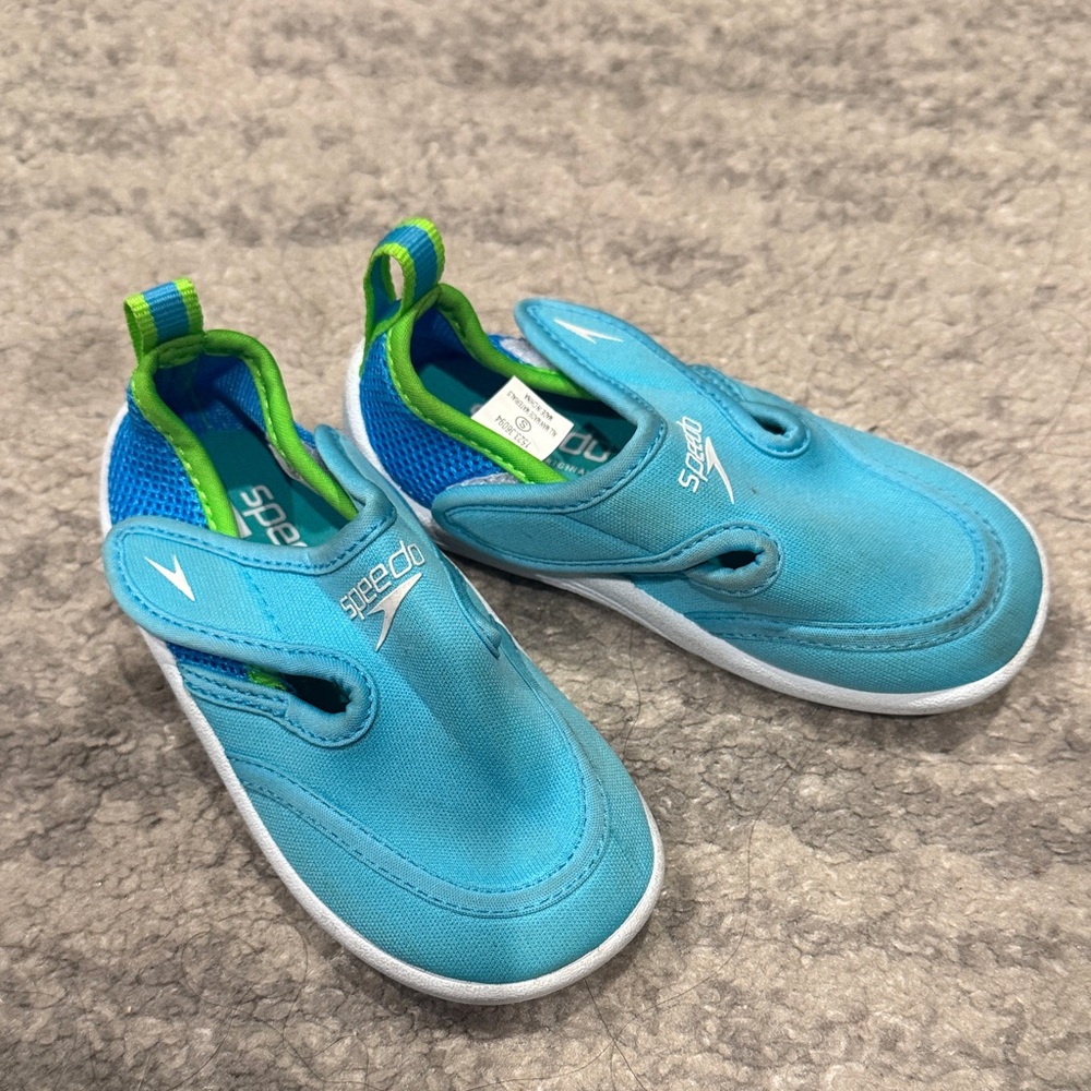 Speedo Kids Water Shoes - Aqua and Lime